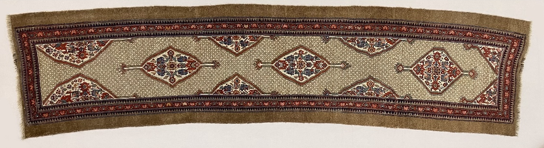 rug blocking - before picture